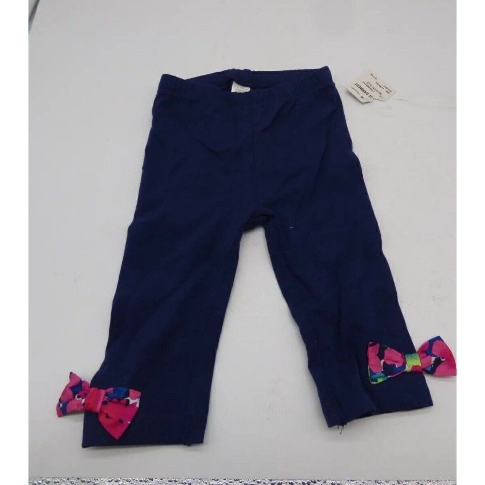 3-5 months baby’s Bow Detail Cropped Leggings, Navy